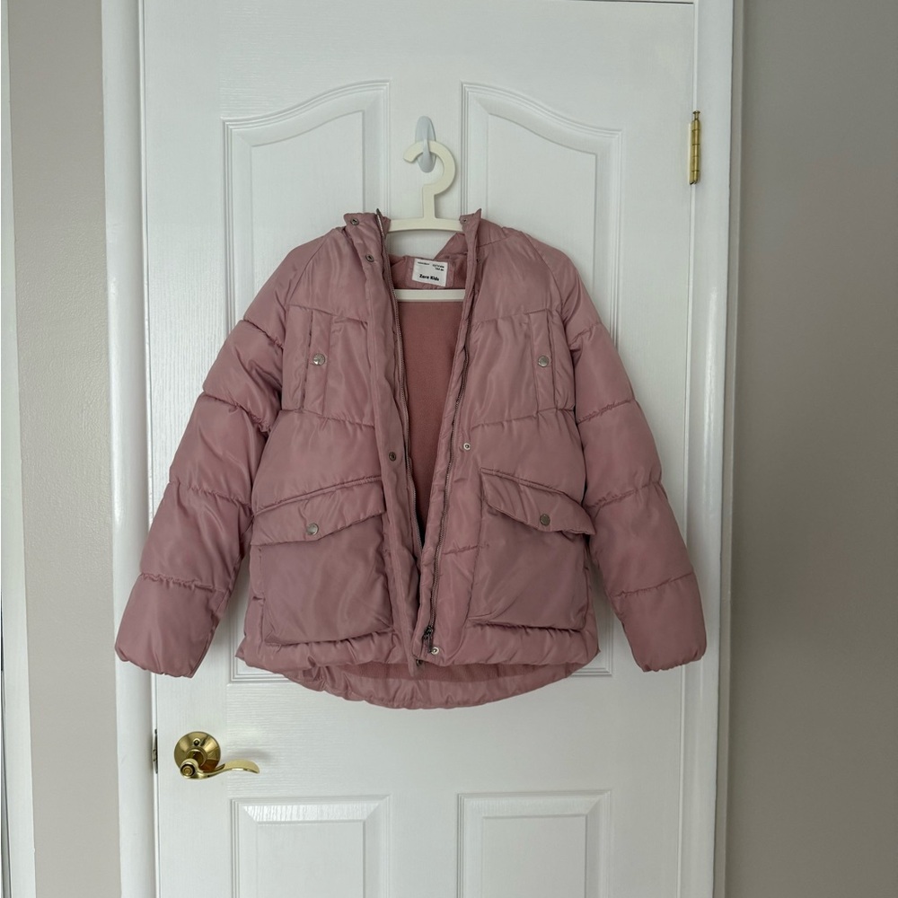 Zara Kids Pink Puffer Jacket